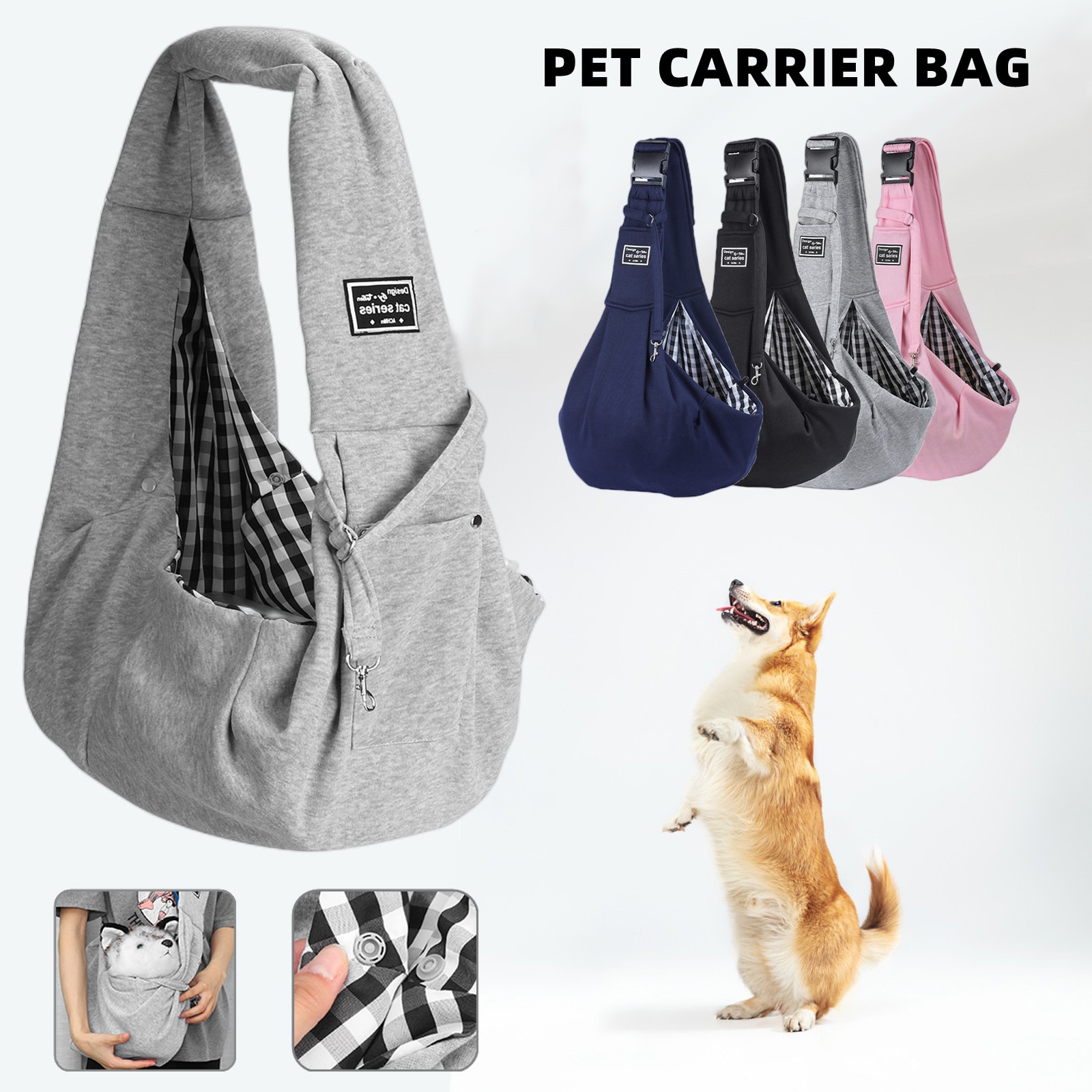 Pet-Carrier-Bag-Portable-Travel-Single-Shoulder-Sling-Handbag-Suitable-for-Small-Pet-for-Outdoor-Travel