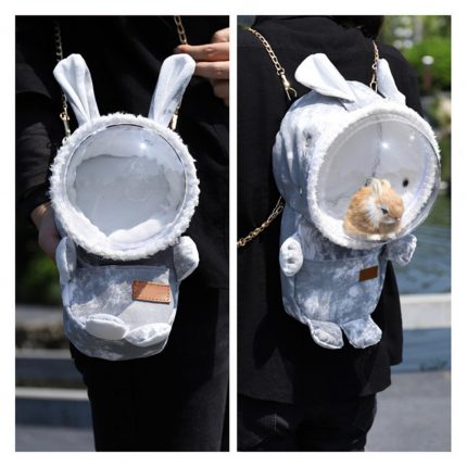 Small Pet Backpack Tie-dye Comfortable Adjustable Guinea Pig Hamster Traveling Carrier Hamster Carrying Bag Multi-purpose