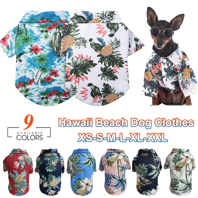 Summer-Dog-Clothes-For-Small-Medium-Dogs-Cats-Hawaii-Beach-Printed-Pet-Puppy-Chihuahua-Clothing-Pug