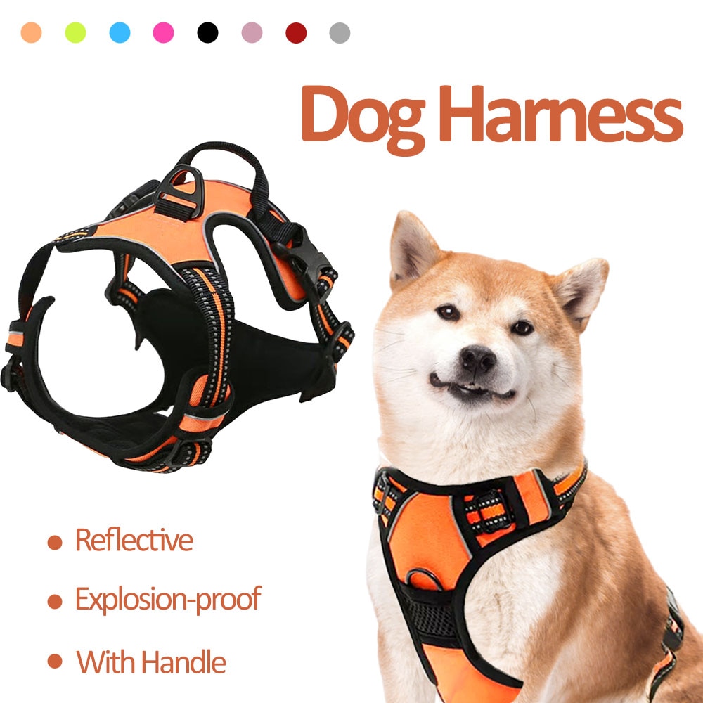 Dog-Harness-Reflective-Harness-Vest-Outdoor-Walking-Training-Vest-With-Handle-For-Golden-Retriever-Medium-Large