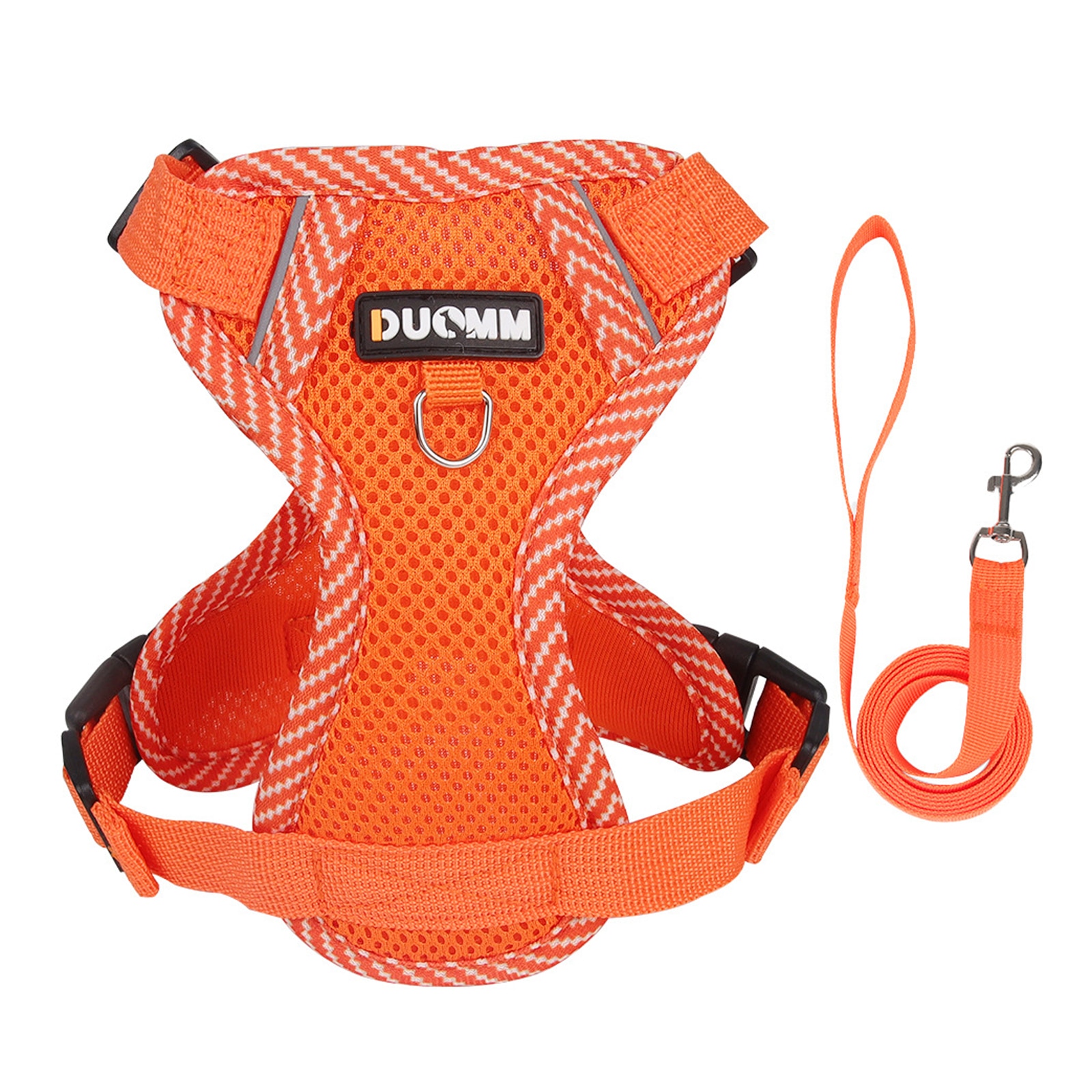Dog-Harness-with-Leash-Set-No-Pull-Adjustable-Reflective-Puppy-Harness-for-Small-Medium-Dogs-French