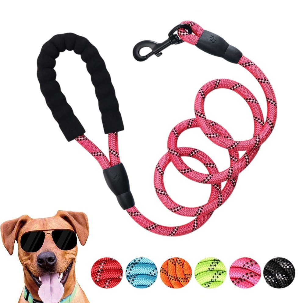 Strong-Nylon-Dog-Leash-Pet-Leashes-with-Comfortable-Padded-Handle-Reflective-for-Small-Medium-Large-Dogs
